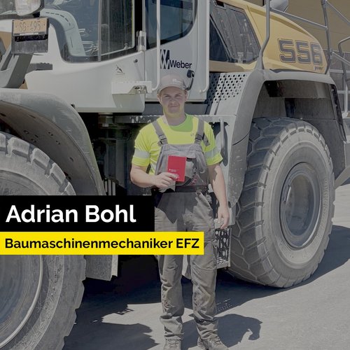 Herzliche Gratulation an Adrian Bohl (Baumaschinenmechaniker EFZ), Yanik Alder (Strassenbauer EFZ) und Sandro Bräker... Herzliche Gratulation an Adrian Bohl (Baumaschinenmechaniker EFZ), Yanik Alder (Strassenbauer EFZ) und Sandro Bräker...